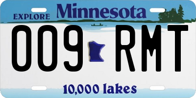 MN license plate 009RMT