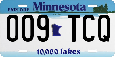 MN license plate 009TCQ