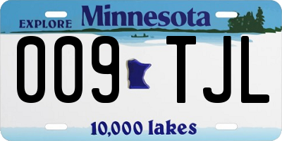 MN license plate 009TJL