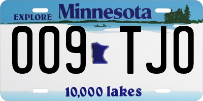 MN license plate 009TJO