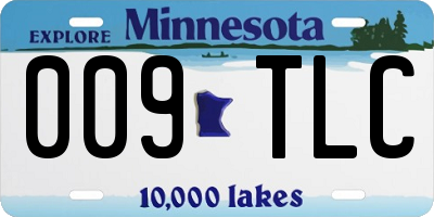 MN license plate 009TLC
