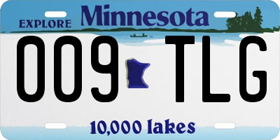 MN license plate 009TLG