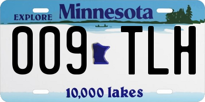 MN license plate 009TLH