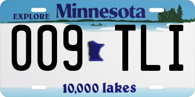 MN license plate 009TLI