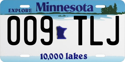 MN license plate 009TLJ