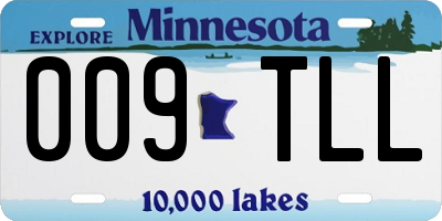 MN license plate 009TLL