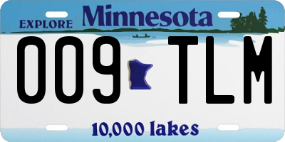 MN license plate 009TLM