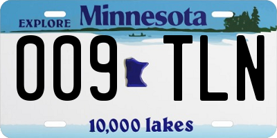 MN license plate 009TLN