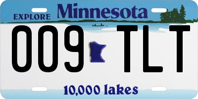 MN license plate 009TLT