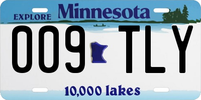 MN license plate 009TLY