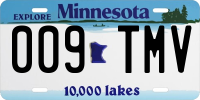 MN license plate 009TMV