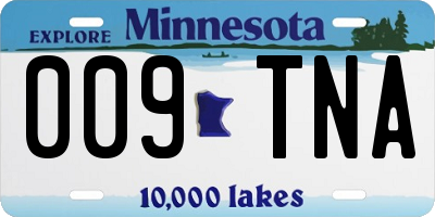 MN license plate 009TNA
