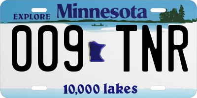MN license plate 009TNR