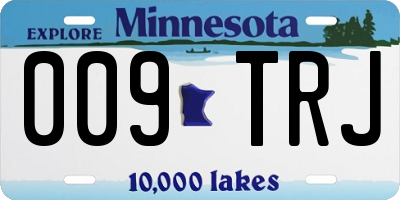 MN license plate 009TRJ