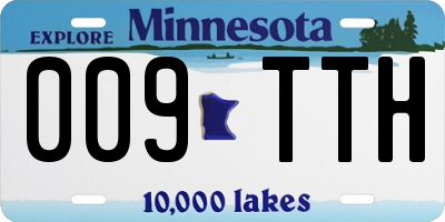 MN license plate 009TTH