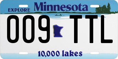 MN license plate 009TTL