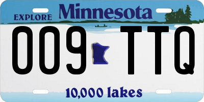 MN license plate 009TTQ