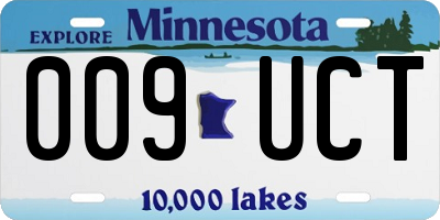 MN license plate 009UCT
