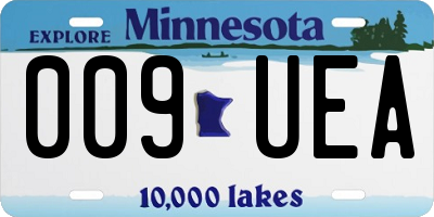 MN license plate 009UEA