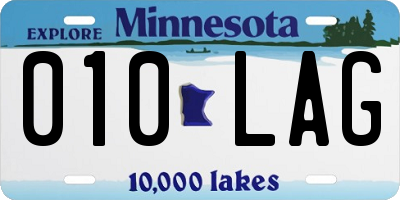 MN license plate 010LAG