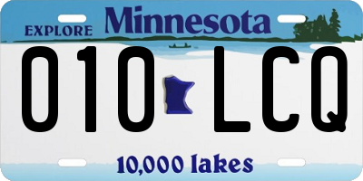 MN license plate 010LCQ