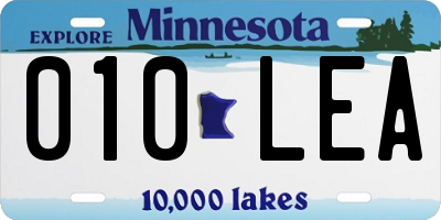 MN license plate 010LEA