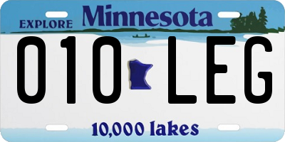 MN license plate 010LEG