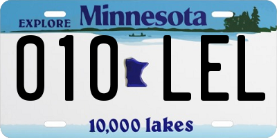 MN license plate 010LEL