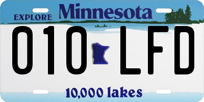 MN license plate 010LFD