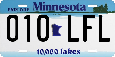 MN license plate 010LFL