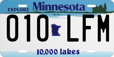 MN license plate 010LFM