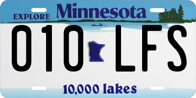 MN license plate 010LFS