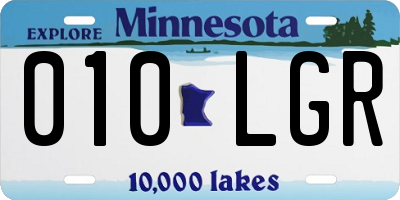 MN license plate 010LGR