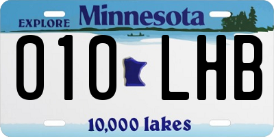 MN license plate 010LHB