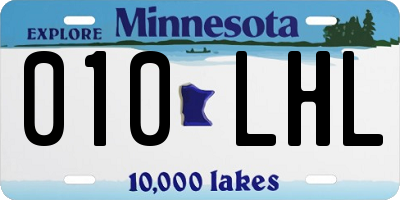 MN license plate 010LHL