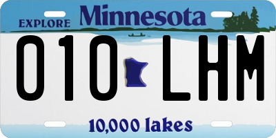 MN license plate 010LHM
