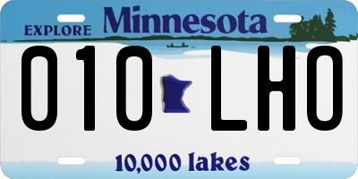 MN license plate 010LHO