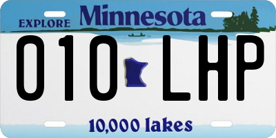 MN license plate 010LHP