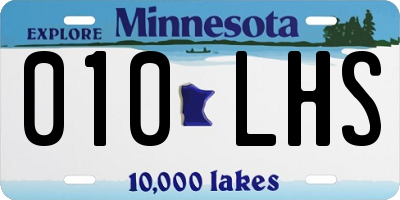 MN license plate 010LHS