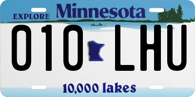 MN license plate 010LHU