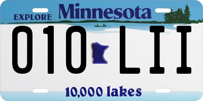 MN license plate 010LII