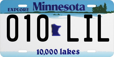 MN license plate 010LIL