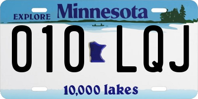 MN license plate 010LQJ