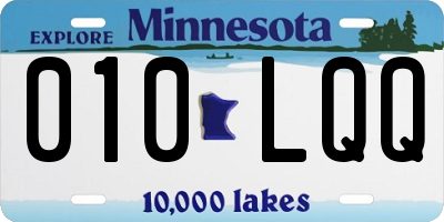 MN license plate 010LQQ