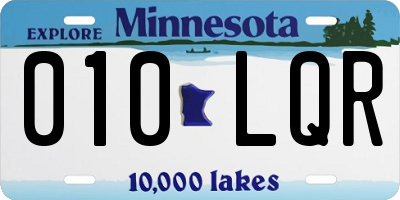 MN license plate 010LQR