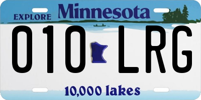 MN license plate 010LRG