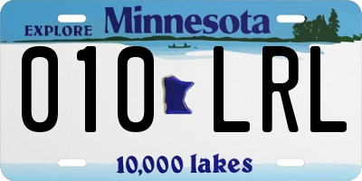 MN license plate 010LRL