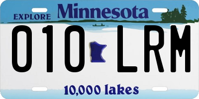MN license plate 010LRM