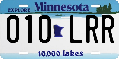 MN license plate 010LRR