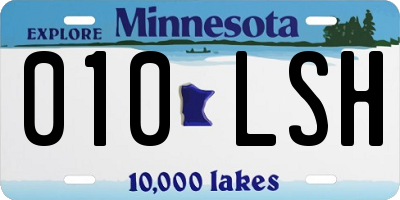MN license plate 010LSH